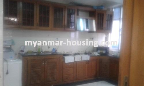 Myanmar real estate - for rent property - No.2333 - Fully Furnished Room for rent in Bo Yar Nyunt Street! - View of the kitchen room.