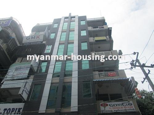 Myanmar real estate - for rent property - No.2400 - An apartment available in Kamaryut for rent! - View of the building.