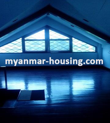 Myanmar real estate - for rent property - No.2422 - A Landed House with beautiful design for rent in Mayangone Township. - 