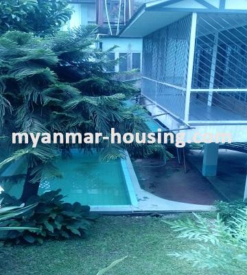 Myanmar real estate - for rent property - No.2422 - A Landed House with beautiful design for rent in Mayangone Township. - 