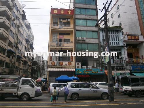 Myanmar real estate - for rent property - No.2426 - An apartment for rent in china town! - View of the building.