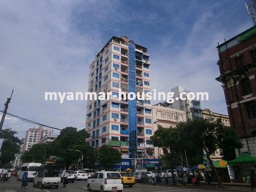 Myanmar real estate - for rent property - No.2432 - An apartment for rent with reasonable price! - Front view of the building.