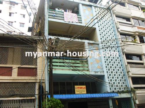 Myanmar real estate - for rent property - No.2472 - An apartment for expats available in Pazundaung! - Front view of the building.