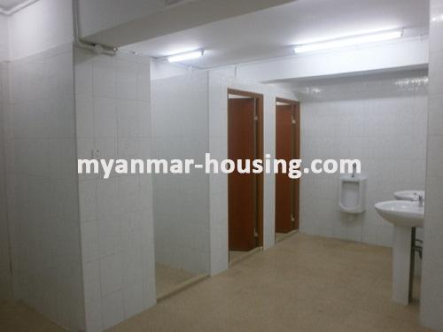 Myanmar real estate - for rent property - No.2507 - An apartment for rent with spacious room! - View of the  bath room.