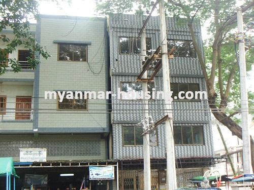 Myanmar real estate - for rent property - No.2524 - House for rent for business available! - Front view of the building.