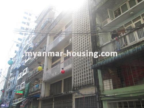 Myanmar real estate - for rent property - No.2536 - Available house for guesthouse or inn or motel in China Town, Lanmadaw! - corner view of the building