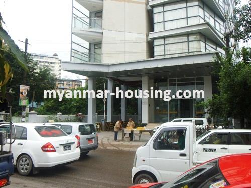 Myanmar real estate - for rent property - No.2564 - Condo for rent in VIP area available! - View of the road.