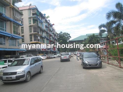 Myanmar real estate - for rent property - No.2595 - Spacious room near Junction square! - view of the street