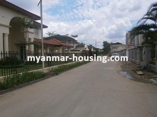 Myanmar real estate - for rent property - No.2597 - Majestic house around VIP ward  in Mindama housing! - View of the road.