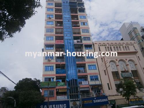 Myanmar real estate - for rent property - No.2602 - Condo for rent in heart of the city! - View of the building.