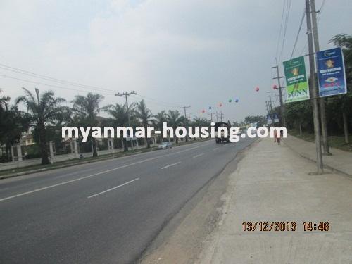 Myanmar real estate - for rent property - No.2617 - Condo for rent , Mayangone! - View of the road.