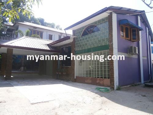 ミャンマー不動産 - 賃貸物件 - No.2792 - Good landed house for rent in Mayangone ! - View of the building.