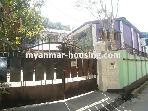 ミャンマー不動産 - 賃貸物件 - No.2792 - Good landed house for rent in Mayangone ! - View of the building.