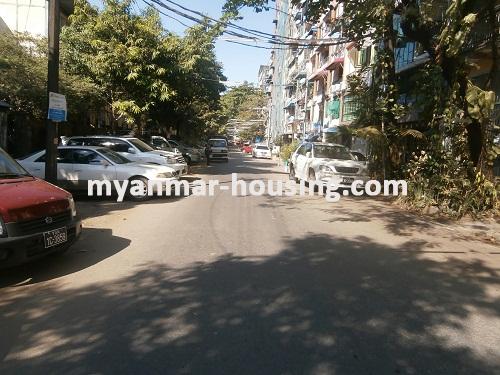 Myanmar real estate - for rent property - No.2806 - Spacious Condo with fair price- Downtown area! - View of the street