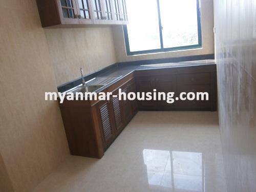 Myanmar real estate - for rent property - No.2821 - Condo for rent Located near Botahtaung Pagoda! - View of the kitchen room.