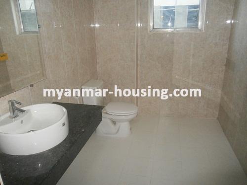 Myanmar real estate - for rent property - No.2821 - Condo for rent Located near Botahtaung Pagoda! - View of the wash room.