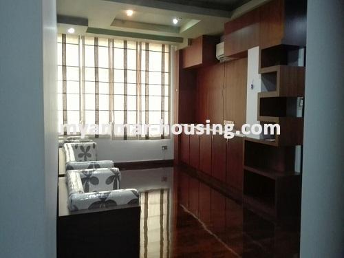 Myanmar real estate - for rent property - No.2828 -  Good room in Green Lake Condo on rent. - View of the living room