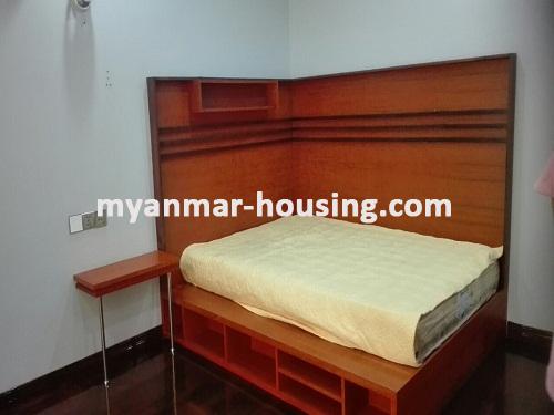 Myanmar real estate - for rent property - No.2828 -  Good room in Green Lake Condo on rent. - View of Bed Room