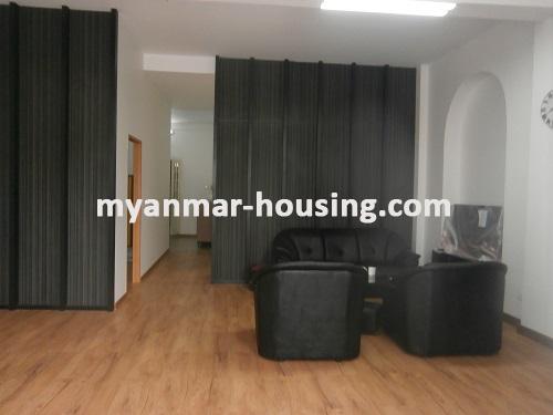 Myanmar real estate - for rent property - No.2952 - One of the beautiful rooms located in Colonial Building! - View of the living room.