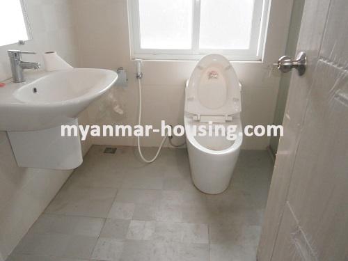 Myanmar real estate - for rent property - No.2952 - One of the beautiful rooms located in Colonial Building! - View of the wash room.