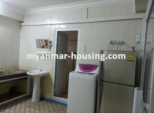 ミャンマー不動産 - 賃貸物件 - No.3235 -  Nice apartment for rent in Dagon Township. - View of Kitchen room