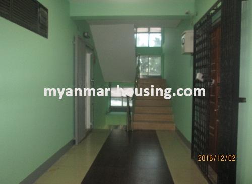 ミャンマー不動産 - 賃貸物件 - No.3246 - Condominium for rent in Moe Sandar Condo at Kamaryut Township. - View of main Door