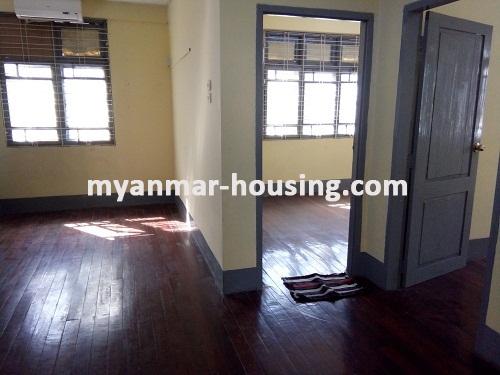 Myanmar real estate - for rent property - No.3255 - An apartment for rent in Bahosi Housing at Lanmadaw Township. - View of the living room