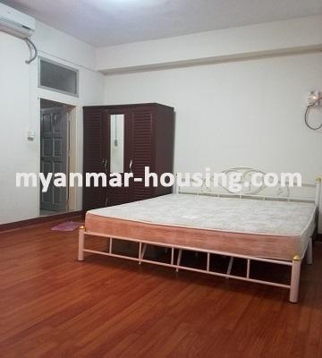 ミャンマー不動産 - 賃貸物件 - No.3256 - Good Condominium room for rent in Botahtaung Township. - View of the Bed room