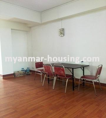 ミャンマー不動産 - 賃貸物件 - No.3256 - Good Condominium room for rent in Botahtaung Township. - View of Dinning room