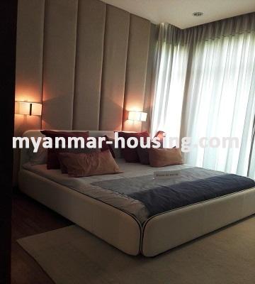 ミャンマー不動産 - 賃貸物件 - No.3267 - Luxurious Standard Condo room for rent in the G.E.M.S Garden Condominiums  - View of the Bed room