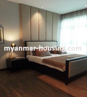 Myanmar real estate - for rent property - No.3268 -  Luxurious Standard Condo room for rent in the G.E.M.S Garden Condominiums. - View of the Bed Room