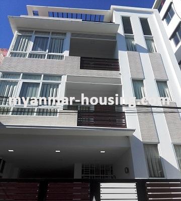 Myanmar real estate - for rent property - No.3275 - A Three Storey Landed House for rent in Mayangone Township. - View of the building