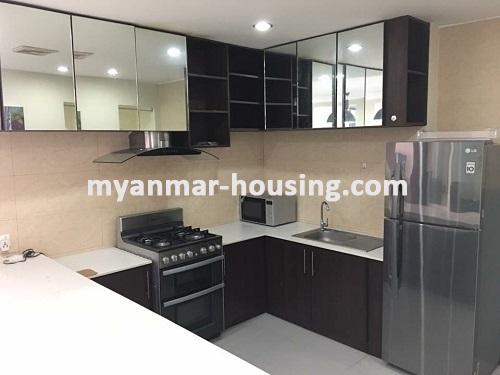 Myanmar real estate - for rent property - No.3276 - Excellent Condominium for rent in Classic Street Condo. - View of the Kitchen room