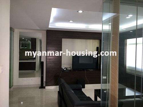 Myanmar real estate - for rent property - No.3276 - Excellent Condominium for rent in Classic Street Condo. - View of the Living room