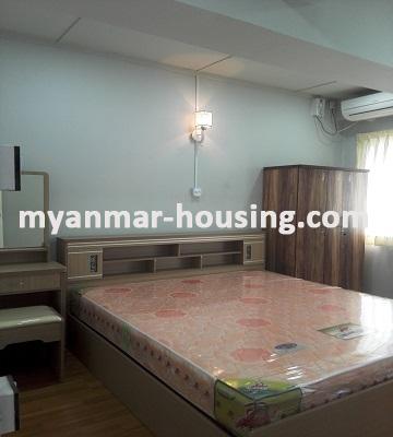 Myanmar real estate - for rent property - No.3288 - Good Condominium for rent in Mayangone Township. - View of the Bed room