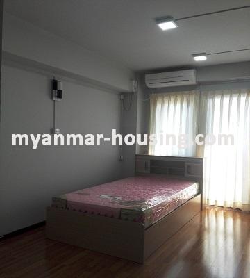 Myanmar real estate - for rent property - No.3288 - Good Condominium for rent in Mayangone Township. - View of the Bed room