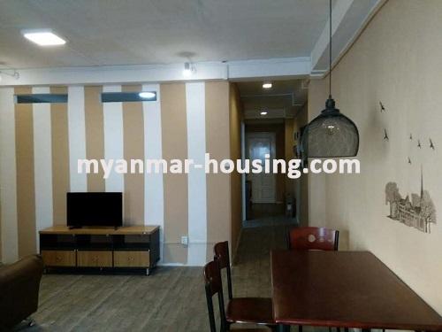 ミャンマー不動産 - 賃貸物件 - No.3293 - A good room with fair price is available at Mayangone Township. - View of the Living room