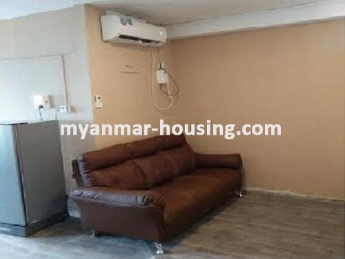 ミャンマー不動産 - 賃貸物件 - No.3293 - A good room with fair price is available at Mayangone Township. - View of the Living room