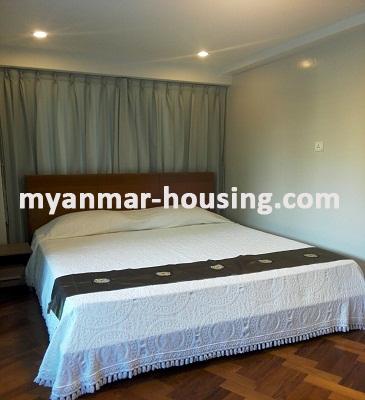 Myanmar real estate - for rent property - No.3296 - Condo room for rent in New Excellent Condo - View of the Bed room