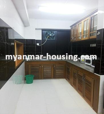 Myanmar real estate - for rent property - No.3296 - Condo room for rent in New Excellent Condo - View of the Kitchen room