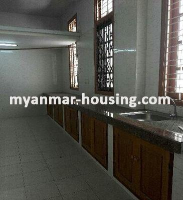 Myanmar real estate - for rent property - No.3298 - A Landed House for rent in Botahtaung Township. - View of Kitchen room