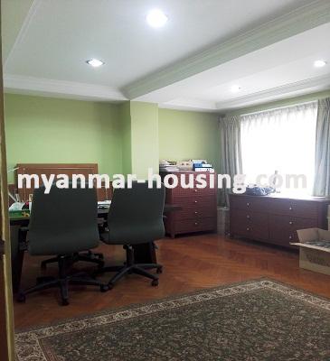 Myanmar real estate - for rent property - No.3302 - An office room for rent in Cherry Condo. - View of the room