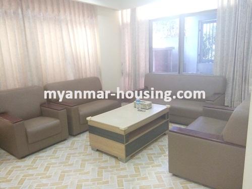 Myanmar real estate - for rent property - No.3311 - Two Storey Landed House for rent in Malikha Garden Housing is available now! - View of the Living room