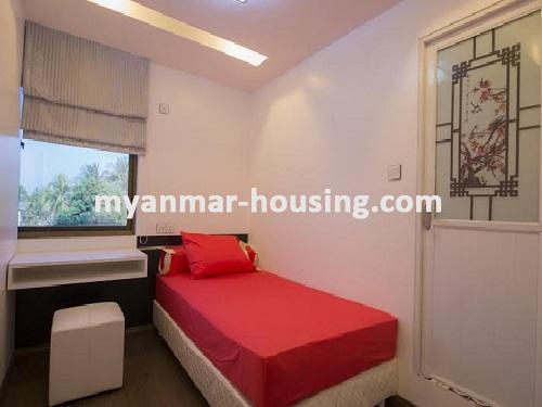 Myanmar real estate - for rent property - No.3313 - Nice room for rent in Hnin Kyar Phyu Condo. - View of the bed room.