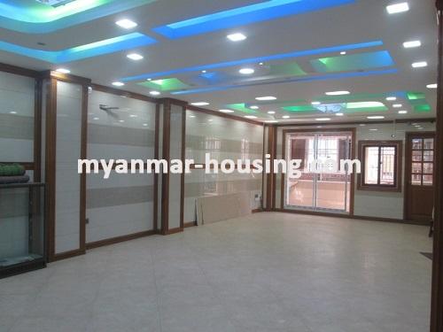 Myanmar real estate - for rent property - No.3325 -  The best decorated room for rent in Mahuya Condo. - View of the Living room