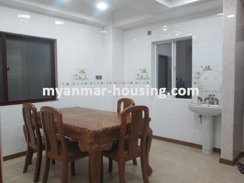 Myanmar real estate - for rent property - No.3325 -  The best decorated room for rent in Mahuya Condo. - View of the Dinning room