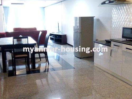 Myanmar real estate - for rent property - No.3333 - The best decorated room for rent in Orchid Condo. - View of Dining room