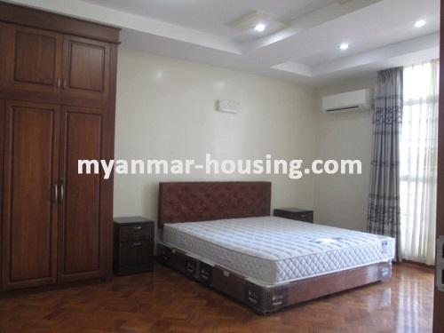 Myanmar real estate - for rent property - No.3340 - Excellent decorated room for rent in Golden Rose Condo. - View of the Bed room