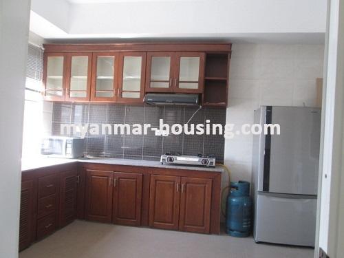 Myanmar real estate - for rent property - No.3340 - Excellent decorated room for rent in Golden Rose Condo. - View of Kitchen room