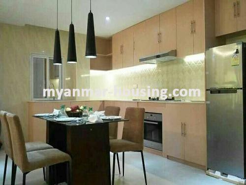 Myanmar real estate - for rent property - No.3341 - A lovely Condo room for rent in Esprado Tower. - View of the Dinning room